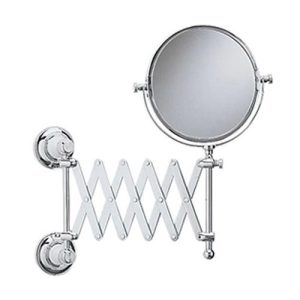 Heritage ACC16 Klassieke uitschuifbare en kantelbare spiegel met wandmontage Vintage chroom